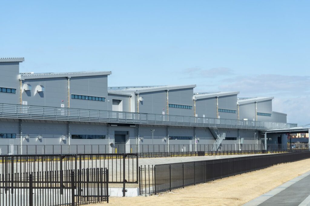 製品を製造する工場のライン