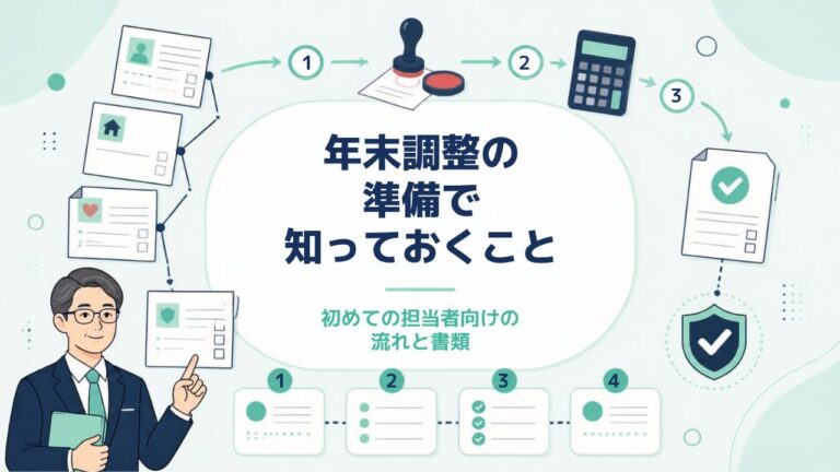 年末調整の準備で知っておくこと｜初めての担当者向けの流れと書類