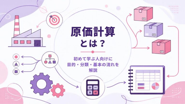 原価計算とは？初めて学ぶ人向けに目的・分類・基本の流れを解説