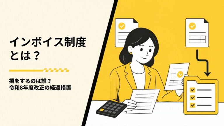 インボイス制度とは？損をするのは誰かと令和8年度改正の経過措置を解説